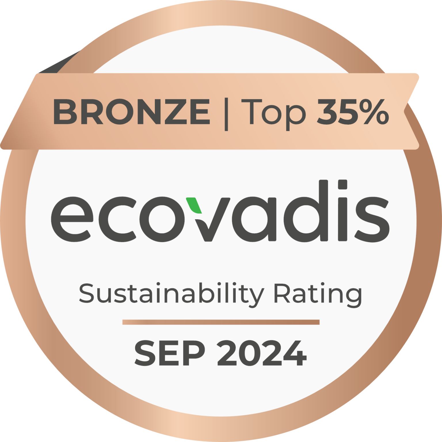 Accréditation Ecovadis niveau bronze